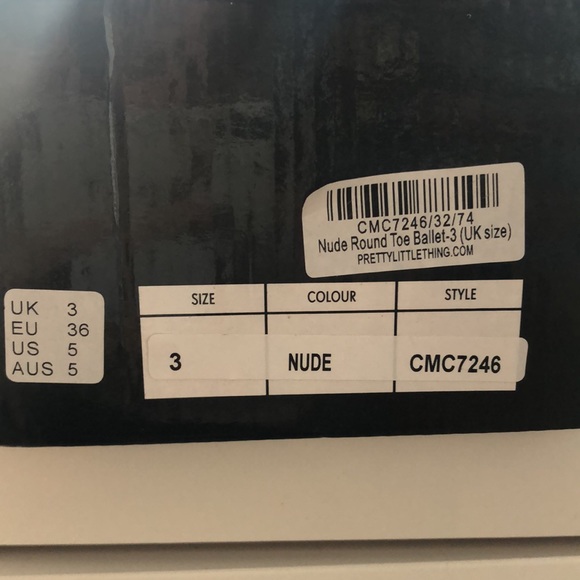 Pretty Little Thing Nude Ballet Flats - Picture 6 of 6